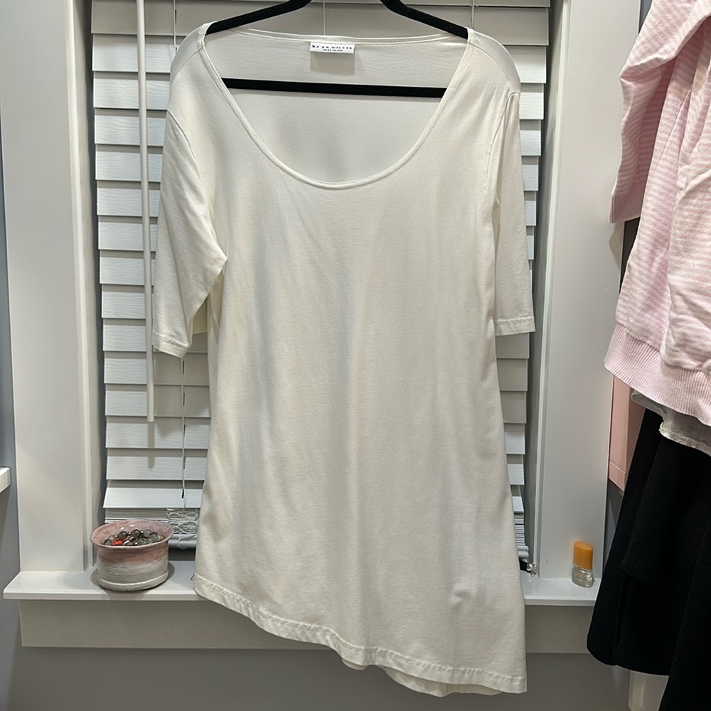 Bryn Walker A symmetrical white shirt NWT Med.